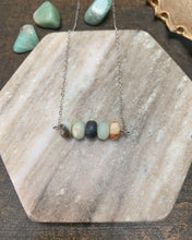 Load image into Gallery viewer, Perfect Peace Amazonite Bar Necklace