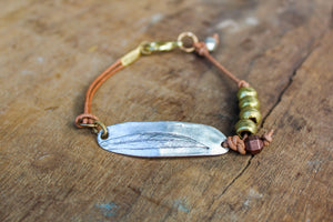 Feather Bar Bracelet