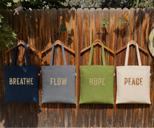 Load image into Gallery viewer, Breathe Reusable Tote Bag | Hemp &amp; Organic Cotton – Navy