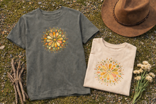 Load image into Gallery viewer, Watercolor Mandala Tee | Garment-Dyed Cotton