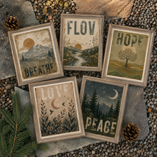 Load image into Gallery viewer, HOPE Wall Art Print | Nature-Inspired 8x10 Art | Good Words Worn Well Collection