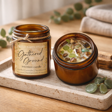 Load image into Gallery viewer, Gathered Ground Intention Candle – Vanilla, Sandalwood &amp; Lavender (4 oz)