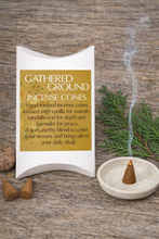 Load image into Gallery viewer, Gathered Ground Incense Cones – Vanilla, Sandalwood &amp; Lavender