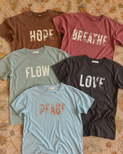 Load image into Gallery viewer, Love T-Shirt | Women's Relaxed Boyfriend Cotton Graphic Tee – Charcoal