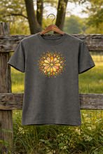 Load image into Gallery viewer, Watercolor Mandala Tee | Garment-Dyed Cotton
