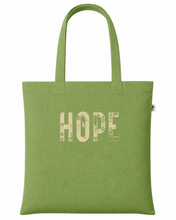 Load image into Gallery viewer, Hope Reusable Tote Bag | Hemp &amp; Organic Cotton – Light Olive