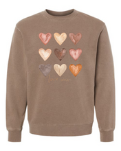 Load image into Gallery viewer, Heart Love Artwork Fleece Sweatshirt | Soft Garment Washed Unisex Pullover