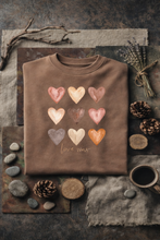 Load image into Gallery viewer, Heart Love Artwork Fleece Sweatshirt | Soft Garment Washed Unisex Pullover