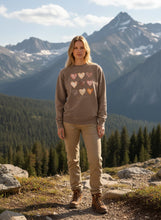 Load image into Gallery viewer, Heart Love Artwork Fleece Sweatshirt | Soft Garment Washed Unisex Pullover
