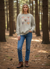 Load image into Gallery viewer, Heart Love Artwork Fleece Sweatshirt | Soft Garment Washed Unisex Pullover