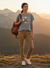 Load image into Gallery viewer, Heart Love Artwork Women’s Tee | Garment Washed Soft Graphic T-Shirt