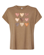 Load image into Gallery viewer, Heart Love Artwork Women’s Tee | Garment Washed Soft Graphic T-Shirt