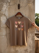 Load image into Gallery viewer, Heart Love Artwork Women’s Tee | Garment Washed Soft Graphic T-Shirt