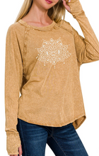 Load image into Gallery viewer, Lotus Spirit Long Sleeve Tee – Washed Cotton