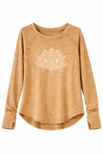 Load image into Gallery viewer, Lotus Spirit Long Sleeve Tee – Washed Cotton