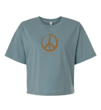Load image into Gallery viewer, Peace Is Our Gift Boxy Cropped Tee