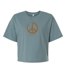 Peace Is Our Gift Boxy Cropped Tee