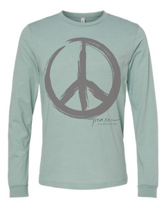 Large Art Peace Is Our Gift Long Sleeve Tee