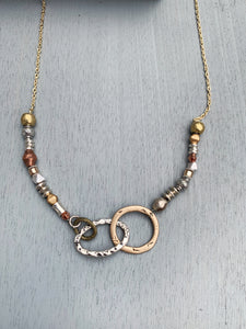 Mixed Metal Links Necklace