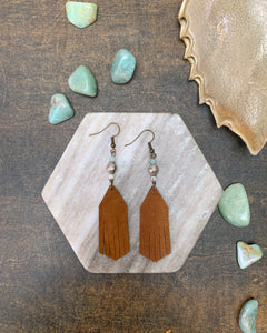 Waters Leather Fringe Earrings