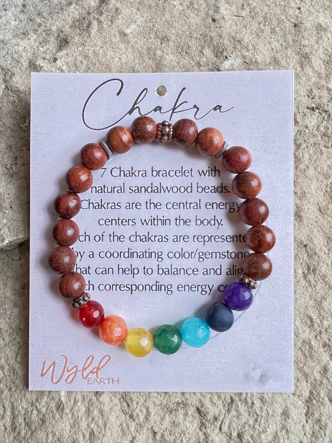 Gemstone/Wood Chakra Bracelet