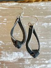 Load image into Gallery viewer, Leather Knot Earrings