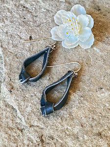 Leather Knot Earrings