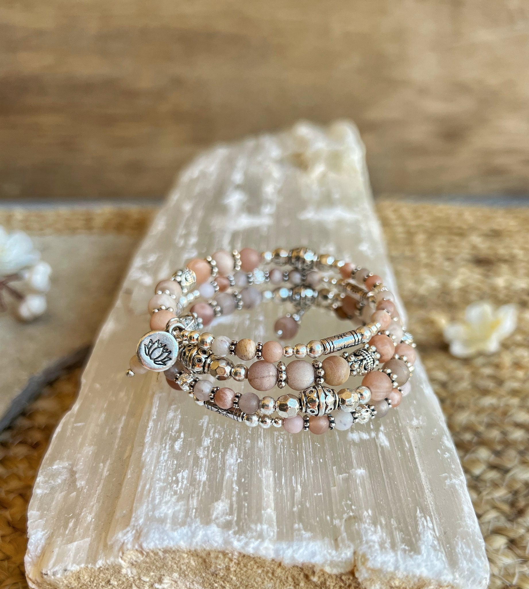Moonstone wrap bracelet deals