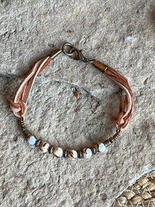 Zebra Jasper Bar Bracelet