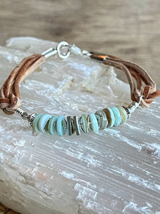 Amazonite Bar Bracelet