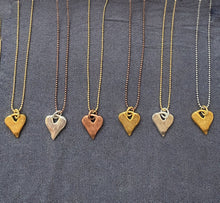 Load image into Gallery viewer, Textured Heart Necklace