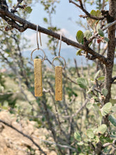 Load image into Gallery viewer, Textured Bar Earrings