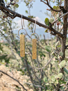 Textured Bar Earrings