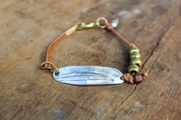 Feather Bar Bracelet